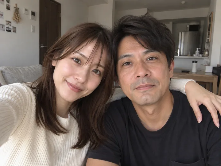 悪い例: 2人が写っている写真